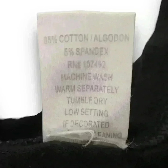 The Alamo Y2K Black T-Shirt Souvenir Rhinestone Embellished Short Sleeve Sparkle - Picture 3 of 5